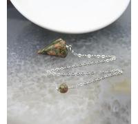 Péndulo de cuarzo natural Reiki, para radiestesia, cono de adivinación espiritual, péndulos de cuarzo de cristal, tamaño pequeño, joyería