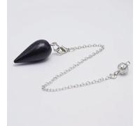 Péndulo de piedra natural con forma de gota de agua para radiestesia, adivinación espiritual, Wicca, cristal rosa, joyería de Reiki