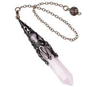Péndulos de cristal para adivinación, cristales y piedras para equilibrio de chakras y regalo espiritual, péndulos de cristal para adivinación y, e