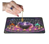 Pendulum Board, Rubber Witchery Pendulum Board, Precision-Crafted Square Design, Witchery Supplies for Tarot Reading & Psychic Development, 10.63x14.96x0.12 Inches