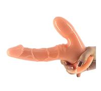 Pene De Simulación Alternativo, Masaje Doble Masturbación Femenina Punto G Mamada Anal Enchufe Anal Sexo Lésbico Lesbiano Juguetes Sexuales Para Adultos, Silicona Médica,Skintone