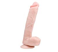 Pene realista con bellota para Real Feel - PVC 100% suave sin ftalatos - Super realista tanto al tacto como en forma, 26 cm - Dildo Realista Pene Cock Dong Masajeador con Potentes Ventosas