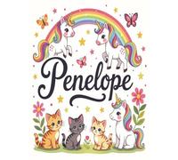 Penelope Personalized Coloring Book: This fun and engaging kids coloring book features a bright, glossy cover with a cool original girl-themed design ... and screen-free fun at home or on the go.