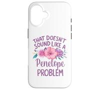 Penelope Personalized Cute Flower Girls Penelope Name Carcasa para iPhone 16