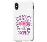 Penelope Personalized Cute Flower Girls Penelope Name Carcasa para iPhone X/XS