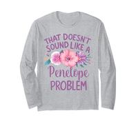 Penelope Personalized Cute Flower Girls Penelope Name Manga Larga
