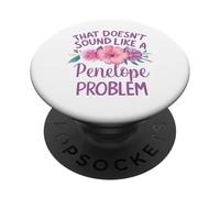 Penelope Personalized Cute Flower Girls Penelope Name PopSockets PopGrip Adhesivo