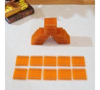 penepico Cuadrados de cuentas doradas Montessori de alta calidad, 45 cientos cuadrados acrílicos con alambre de cobre, manipulador de matemáticas para sistema decimal, valor posicional y