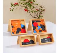 penepico Juego de análisis de lectura Montessori de primera y segunda caja, material de análisis de oraciones, símbolos de gramática, juego de lógica de lenguaje, cajas de gramática de madera para