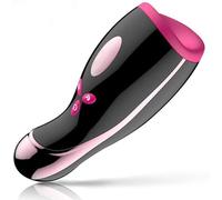 - Pëňëş Eléctrico Equipo de Entrenamiento Masculino, 3D Realistic 9 Modos, Calefacción, Vibración, Equipos de Masaje,Usb Recargable