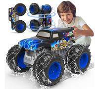 PENGBU RC Coche Teledirigido Niños 4 Años, 1:16 Monster Truck Teledirigido con Luces, 360° Rotation, ¡Anda sobre 2 Ruedas y Hace el Pino, Coches Teledirigidos para Niños de 4, 5, 6, 8 Años