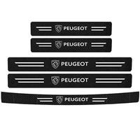 PENGCHANBAIDUO 5 Piezas Pegatinas Protección de Umbral de Puerta para Peugeot 308 II Sedan 2013-2021, Cinta Umbral Fibra Carbono Protector para Paragol PES Trasero