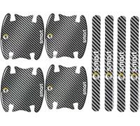 PENGCHANBAIDUO 8 Piezas Protector Manija Coche para Smart Forfour 453 2015-2019, Película Protectora Puerta Auto Lámina Protección Hueco de Pintura contra Arañazos,A