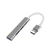 Pengchang 4 en 1 HUB USB 3.0 Adaptador Divisor múltiple de Alta Velocidad USB3.0 OTG 4 Puertos USB C HUB(USB Gray-B)