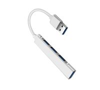 Pengchang 4 en 1 HUB USB 3.0 Adaptador Divisor múltiple de Alta Velocidad USB3.0 OTG 4 Puertos USB C HUB(USB Silver-A)