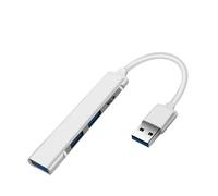 Pengchang 4 en 1 HUB USB 3.0 Adaptador Divisor múltiple de Alta Velocidad USB3.0 OTG 4 Puertos USB C HUB(USB Silver-B)