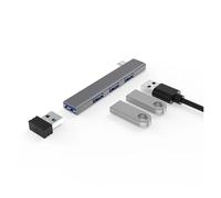Pengchang 4 en 1 Tipo HUB USB 3.0, múltiples Puertos, Divisor USB, Adaptador OTG, estación de Acoplamiento USB(4in1 Type C)