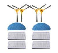 Pengchang Cepillo Lateral Principal, Filtro Hepa, Paño De Fregona Compatible con Ikhos Create NetBot S15 Neatsvor X500 X600 Tesvor X500 Pro, Piezas De Robot Aspirador(A)