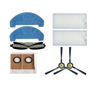 Pengchang Compatible con ILife T20S Robot Aspirador Cepillo Principal/Cepillo Lateral/Bolsa de Polvo/Filtro/repuestos paño fregona