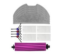 Pengchang Compatible con Robot Aspirador Eureka E20 Plus, 13 Uds., Filtro de Cepillo Lateral Principal, Accesorios de Repuesto de paño de mopa