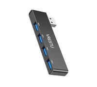 Pengchang Extensor de concentrador USB 3,0 2,0, 4 Puertos, Carga Hab, expansión USB, convertidor OTG de Alta Velocidad, estación de Acoplamiento portátil for PC, Ordenador y portátil(Left-Side Black)