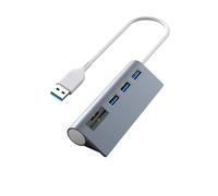 Pengchang Hub USB C con Divisor de Lector de Tarjetas SD/TF for Accesorios de computadora, Adaptador USB, concentrador USB 2,0 de 5 Puertos(USB HUB with SD TF)