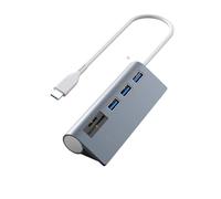 Pengchang Hub USB C con Divisor de Lector de Tarjetas SD/TF for Accesorios de computadora, Adaptador USB, concentrador USB 2,0 de 5 Puertos(USB C HUB with SD TF)