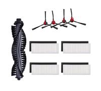 Pengchang Kit de Accesorios Compatible con Ilife A4 A4S A40 Piezas aspiradora Filtro HEPA primario Cepillo Lateral Cubierta Rodillo paño Almohadilla fregona(Kit-3)