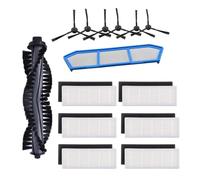 Pengchang Kit de Accesorios Compatible con Ilife A4 A4S A40 Piezas aspiradora Filtro HEPA primario Cepillo Lateral Cubierta Rodillo paño Almohadilla fregona(Kit-4)