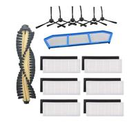 Pengchang Kit de Accesorios Compatible con Ilife A4 A4S A40 Piezas aspiradora Filtro HEPA primario Cepillo Lateral Cubierta Rodillo paño Almohadilla fregona(Kit-2)