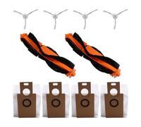 Pengchang Kit de Bolsas de Polvo for cepillos Laterales de Cepillo Principal, Compatible con TP-Link Tapo RV30 Max/RV30 Plus/RV20 MAX Plus, Cepillo de Rodillo Aspirador Incluido