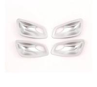 PENGFNB Coche Interiores Calcomanías Protectores para 3er E90 2005-2012, ABS Decoración Manijas Pegatinas Decorativas Películas Protección,Silver 4pcs