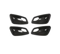 PENGFNB Coche Interiores Calcomanías Protectores para 3er E90 2005-2012, ABS Decoración Manijas Pegatinas Decorativas Películas Protección,Carbon Fiber 4pcs