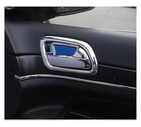 PENGFNB Coche Interiores Calcomanías Protectores para Jeep Grand Cherokee WK2 2011-2020, ABS Decoración Manijas Pegatinas Decorativas Películas Protección,Silver