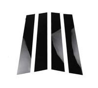 PENGFNB Moldura de Pilar de Ventana Coche para VW Golf 6 2009-2013, Puerta Lateral Postes de Pilar B Center Pegatinas de Columna Cubierta Accesorios,A/Glossy Blacck