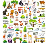 PENGFULL Piezas de historia de franela de fieltro para niños pequeños preescolares, kits interactivos de juego de enseñanza de narración de historias para tablero de franela o tablero de fieltro, con