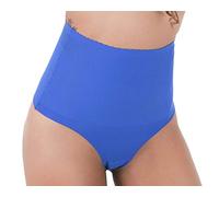 PengGengA Faja Tanga para Realzar El Culo De Cintura Alta Bragas para Control De Abdomen Y Shorts Adelgazantes Sin Costuras Ropa Interior Azul L