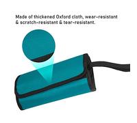 PENGGONG Bolsa de herramientas tipo bobina para almacenamiento de mantenimiento Organizador de múltiples compartimentos de tela Oxford engrosada con bolsa central independiente de