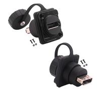 PENGLIN 2 acopladores DisplayPort 1.4 impermeables | IP66 8K HDR DP hembra a hembra extensor adaptador