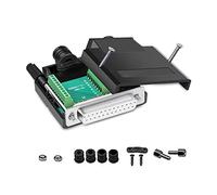 PENGLIN DB25 Adaptadores serie RS232 D-SUB sin soldadura, 16 mm más delgado terminal de 25 pines sin soldadura Junta de conector con accesorios de caja (1 unids DB25 sin soldadura)