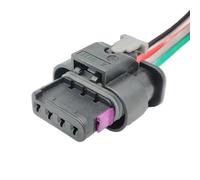 PENGNAQP Conector Coche 1718657-1 Conector de Sensor de oxígeno y nitrógeno de presión de admisión de inyector de Combustible de 4 Pines Conector de Temperatura del Agua Pigtail