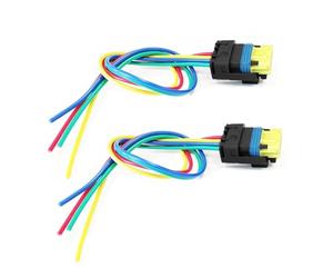 PENGNAQP Conector Coche 2 Piezas Compatible con Nissan para Qashqai para Dualis J10 2007-2013 Conector De Luz Trasera De 4 Pines para Arnés De Cableado