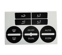 PENGNAQP Interior Pegatinas Compatible con VW para Golf Mk5 2004-2008 Aire Acondicionado AC Control de Clima Desgastado botón de pelado reparación calcomanías Pegatinas PVC