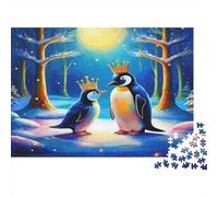 Penguin 1000Pc for The Whole Family King Penguin Pair for Women, Gifts for Men & Adults 52x38cm/1000pcs