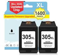 Penguin 305XL Negro DeskJet 2800e 2820e 2810e 2821e 2822e 2823e 4220e 4200e | Cartuchos de Tinta para HP 305 XL Negro Pack 4222e 4230e DeskJet 2720e 2710e 2720 2721 2721e 2722e 2723e 2755e