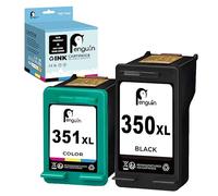 Penguin 350XL 351XL Cartucho de Tinta Remanufacturado para HP 350 XL 351 XL DeskJet D4260 D4360 D4280 PhotoSmart C4210 C5250 C4270 C4280 C4380 C4385 C5280 OfficeJet J5780 J5730 J6410 6415 J5740 J6424
