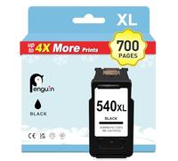 Penguin 540XL Negro Tinta para Canon 540 Pixma MG3650s MG3600 TS5100 MG4150 | 540 Canon Pixma TS5150 TS5151 MG3550 MX475 MG3255 MX470 MG2250 MG3500 MX395 MG3100 MX535 MG3150 Cartuchos Canon 540 Negra
