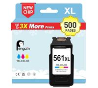 Penguin 561XL Color Tinta para Canon 561 Pixma TS5351 TS5352 TS7450 TS5350 | CL-561 Canon Pixma TS7451 TS5353 TS5350i TS5351i TS7450i TS7451i TS5350a TS5351a TS5352a TS5353a TS5355a cartuchos Canon 561
