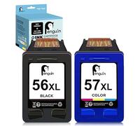 Penguin 56XL 57XL Cartucho de Tinta Remanufacturado para HP 56 XL 57 XL DeskJet 450 450ci 5150 5550 5650 9680gp OfficeJet 6105 4110 4212 4215 Photosmart 7350 7660 7760 PSC 1210 1215 1315 2110 1350