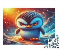 Penguin Adult Challenging Puzzle Games Angry Penguin Art for Women, Gifts for Men Age 14 Years Up 70x50cm/1000pcs